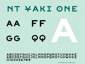 NT Yaki One Version 001.001;com.myfonts.novotypo.nt-yaki.one.wfkit2.4bG2 Font Sample