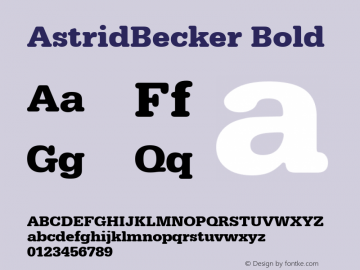 AstridBecker Bold 001.000图片样张