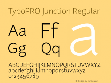 TypoPRO Junction Regular Version 1.002图片样张