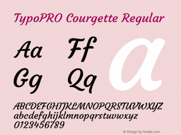 TypoPRO Courgette Regular Version 1.002图片样张