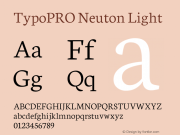 TypoPRO Neuton Light Version 1.43图片样张