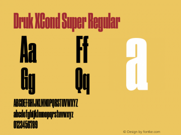 Druk XCond Super Regular Version 001.902图片样张
