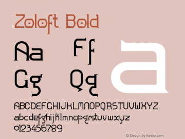 Zoloft Bold Version 1.00图片样张