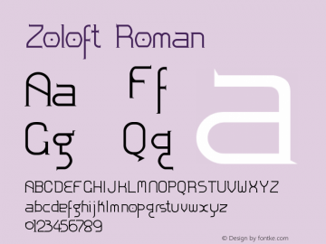 Zoloft Roman Version 1.00图片样张