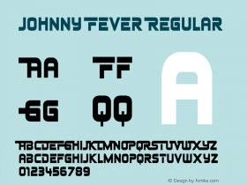 Johnny Fever Regular OTF 4.000;PS 001.001;Core 1.0.29 Font Sample