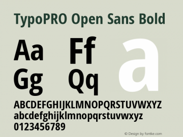 TypoPRO Open Sans Bold Version 1.11图片样张