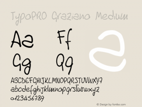 TypoPRO Graziano Medium Version 001.000图片样张