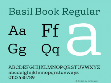 Basil Book Regular Version 3.700图片样张