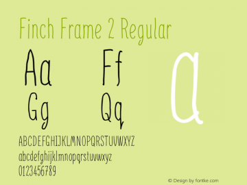 Finch Frame 2 Regular Version 1.000图片样张