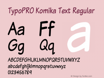 TypoPRO Komika Text Regular 2.0图片样张