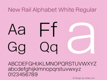 New Rail Alphabet Font Free