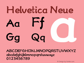 Helvetica Neue 超细斜体 9.0d56e1图片样张