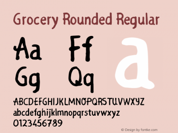 Grocery Rounded Regular Unknown图片样张