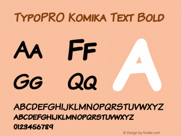 TypoPRO Komika Text Bold 2.0图片样张
