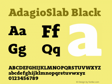 AdagioSlab Black Version 1.000图片样张