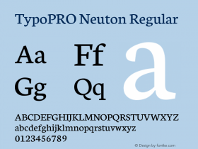 TypoPRO Neuton Regular Version 1.43图片样张