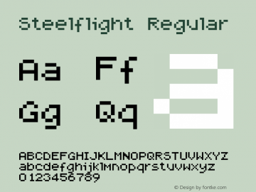 Steelflight Regular Version 1.2 Font Sample