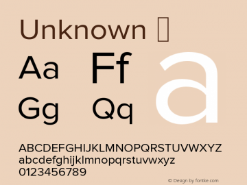 Unknown  This is a protected webfont and is intended for CSS @font-face use ONLY. Reverse engineering this font is strictly prohibited. Font Sample