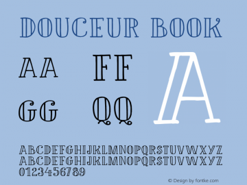 Douceur Book Version 1.000 Font Sample