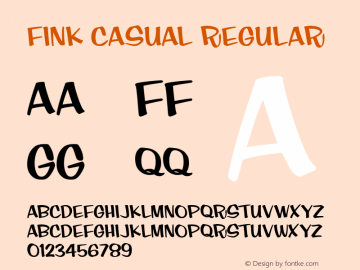 Fink Casual Font Family Fink Casual Uncategorized Typeface Fontke Com