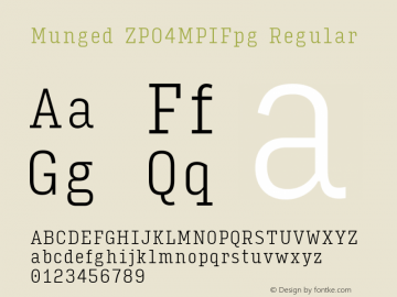 Munged-ZPO4MPIFpg Regular Version 1.4图片样张