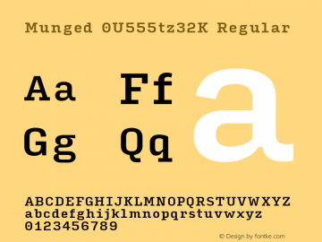 Munged-0U555tz32K Regular Version 1.4图片样张