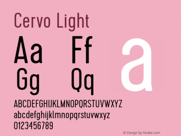 Cervo Light Version 1.000 2014 initial release图片样张