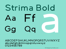 Strima Bold Version 1.000;com.myfonts.nicolasdesle.strima.bold.wfkit2.4gZS图片样张