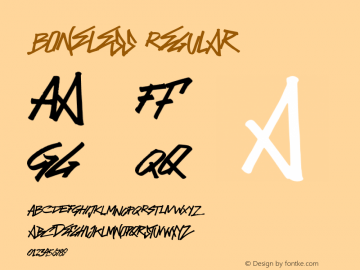 Boneless Regular Version 1.000;PS 001.001;hotconv 1.0.56 Font Sample