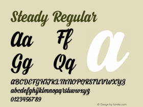 Steady Regular 1.002图片样张