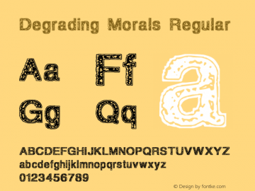 Degrading Morals Regular 1.00图片样张