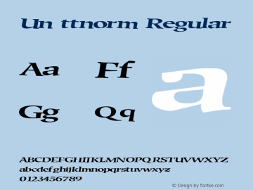 Un ttnorm Regular Altsys Metamorphosis:10/27/94图片样张