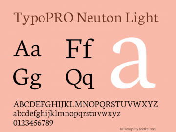 TypoPRO Neuton Light Version 1.43图片样张