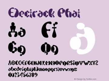Electrack Phat Macromedia Fontographer 4.1.2 3/23/97图片样张