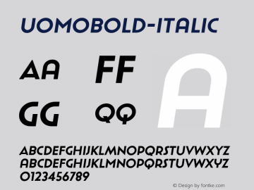 UomoBold-Italic ☞ 1.000;com.myfonts.latinotype.uomo.bold-italic.wfkit2.4gUm图片样张