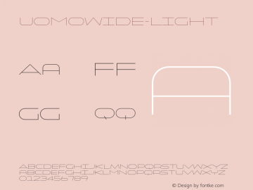 UomoWide-Light ☞ Version 1.000;PS 001.001;hotconv 1.0.56;com.myfonts.latinotype.uomo.wide-light.wfkit2.4gUH图片样张