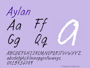 Aylan ☞ Version 1.000;com.myfonts.eurotypo.aylan.regular.wfkit2.44cA Font Sample