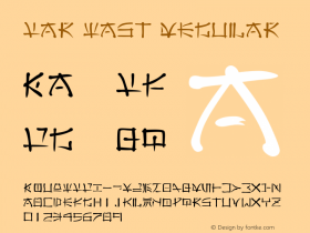 Far East Regular Version 1.01 Font Sample