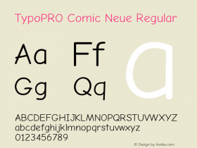 TypoPRO Comic Neue Regular Version 1.000图片样张