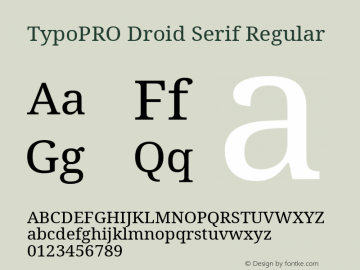 TypoPRO Droid Serif Regular Version 1.03图片样张