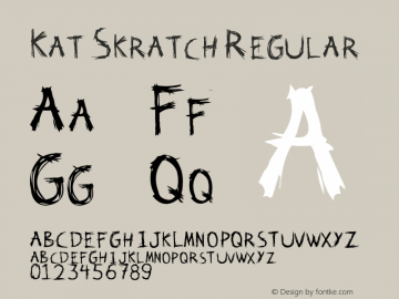 Kat Skratch Regular Kat Skratch图片样张