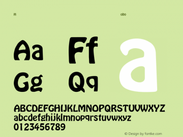 Hobo-Thin Regular Converted from C:\1E\HOBO.TF1 by ALLTYPE Font Sample