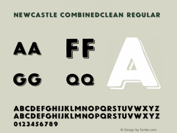 Newcastle CombinedClean Regular Version 1.001 Font Sample