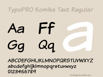 TypoPRO Komika Text Regular 2.0图片样张