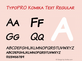 TypoPRO Komika Text Regular 2.0图片样张