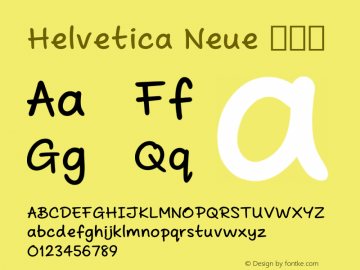 Helvetica Neue 粗斜体 10.0d35e1 Font Sample