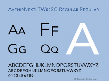 Avenirnextltw02sc Regular Font Avenir Next Lt W02sc Regular Font Avenir Next Lt W02sc Regular Version 2 10 Font Ttf Font Sans Serif Font Fontke Com