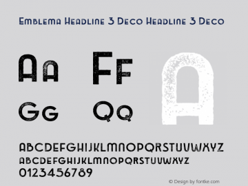 Emblema Headline 3 Deco Headline 3 Deco Version 1.000 2014 initial release图片样张