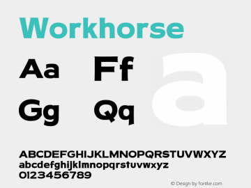 Workhorse ☞ Version 1.003;com.myfonts.easy.charlesborges.workhorse.regular.wfkit2.version.4jQT图片样张