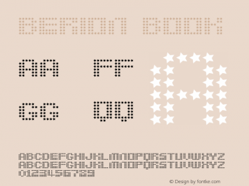 berion Book Version Macromedia Fontograp Font Sample